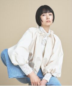 cloenc / クロエンス レザーブルゾン・ジャケット | ギャザードロスト バルーンブルゾン