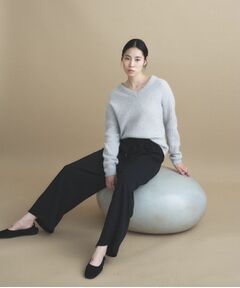 cloenc / クロエンス パンツ | SMOOTHKEEP ジョーゼットイージ－ワイドパンツ【着用シワ軽減／マシンウォッシュ】