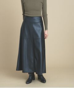 cloenc / クロエンス ロング・マキシ丈スカート | レザー調 フレアスカート