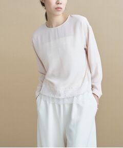 cloenc / クロエンス シャツ・ブラウス | レースドッキングブラウス