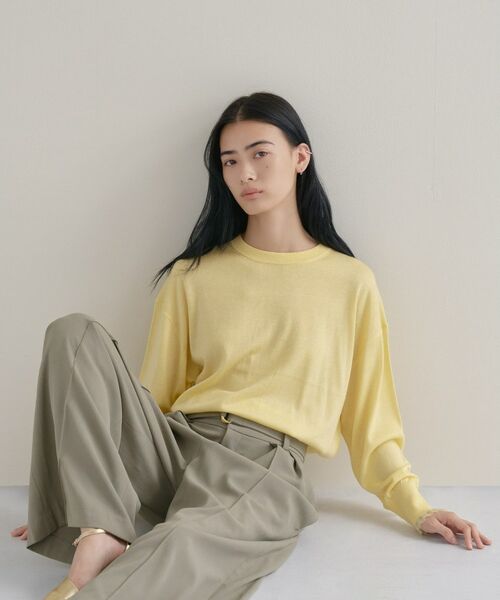 cloenc / クロエンス ニット・セーター | 【WEB限定カラーあり】Relaxy Rich シルクカシミヤ混 クルーニット | 詳細1
