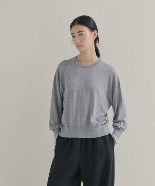cloenc / クロエンス ニット・セーター | 【WEB限定カラーあり】Relaxy Rich シルクカシミヤ混 クルーニット | 詳細13