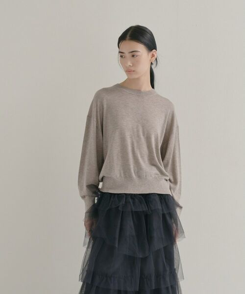 cloenc / クロエンス ニット・セーター | 【WEB限定カラーあり】Relaxy Rich シルクカシミヤ混 クルーニット | 詳細9