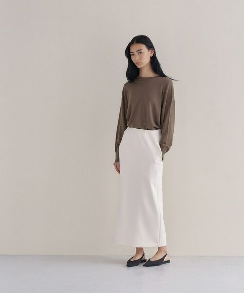 cloenc / クロエンス ニット・セーター | 【WEB限定カラーあり】Relaxy Rich シルクカシミヤ混 クルーニット（オリーブグリーン(026)）