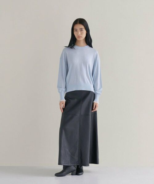 cloenc / クロエンス ニット・セーター | 【WEB限定カラーあり】Relaxy Rich シルクカシミヤ混 クルーニット（サックスブルー(090)）