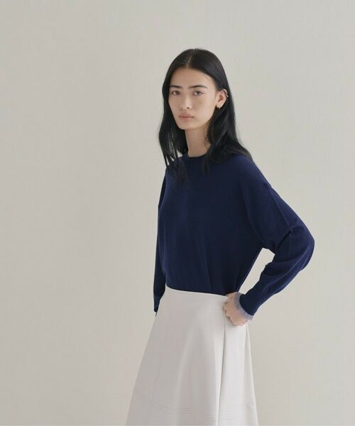 cloenc / クロエンス ニット・セーター | 【WEB限定カラーあり】Relaxy Rich シルクカシミヤ混 クルーニット（ネイビー(094)）