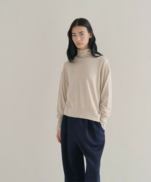 cloenc / クロエンス ニット・セーター | 【WEB限定カラーあり】Relaxy Rich シルクカシミヤ混 クルーニット（グレージュ(950)）