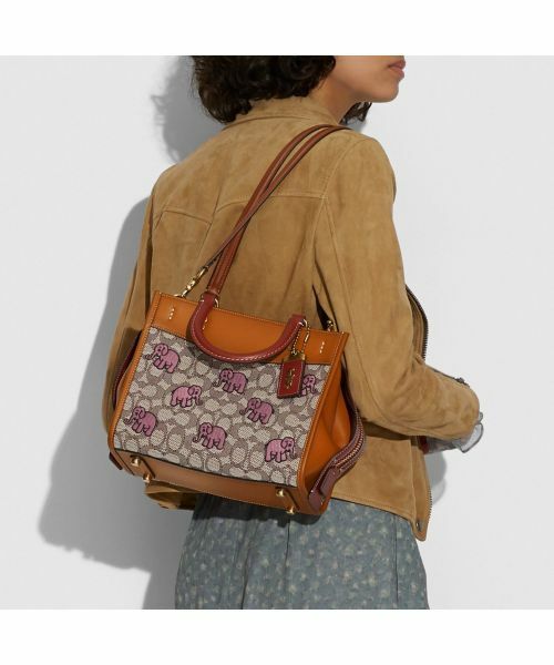 コーチCOACH ショルダーバッグ エンブロイダード エレファント