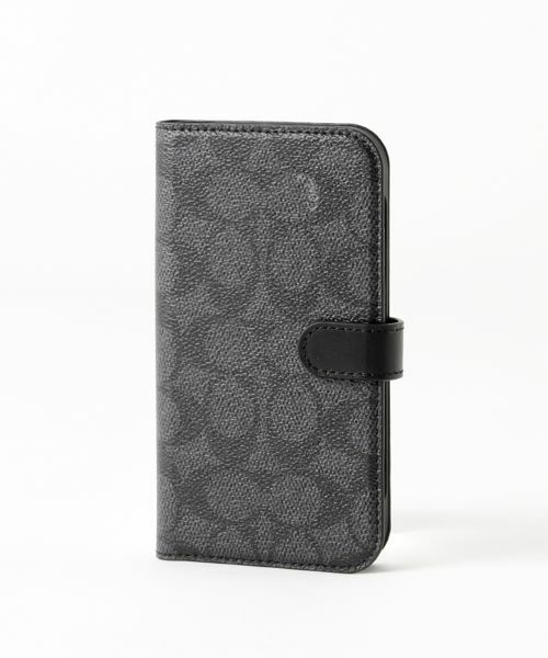 ★新品★COACH(コーチ)iPhone13proケース手帳型シグネチャー