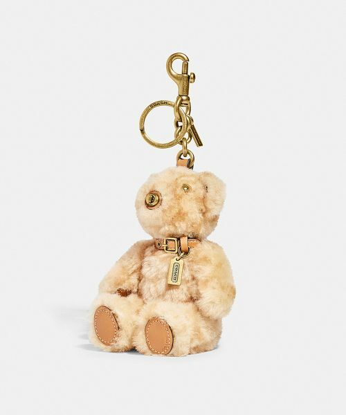 優れた品質 COACH ピンクゴールド クマ Bear キーリング キーホルダー