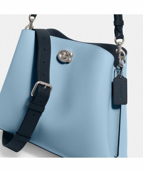 国内正規品 COACH コーチ ウィロウ ショルダー バッグ カラーブロック