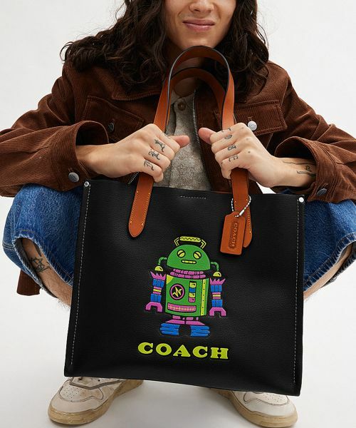 【新品未使用】COACH コーチ コズミック リレー トート 34 ロボットCOACH