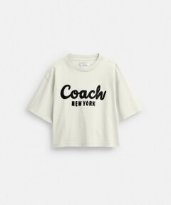 カーシヴ シグネチャー クロップド Tシャツ