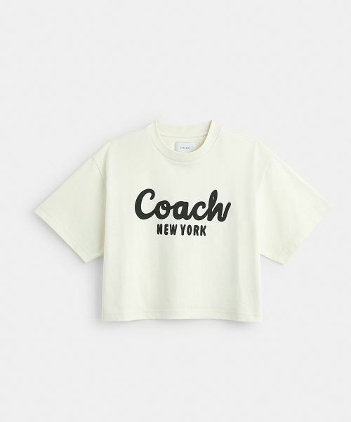 COACH / コーチ Tシャツ | カーシヴ シグネチャー クロップド Tシャツ | 詳細1