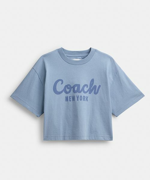 COACH / コーチ Tシャツ | カーシヴ シグネチャー クロップド Tシャツ | 詳細1