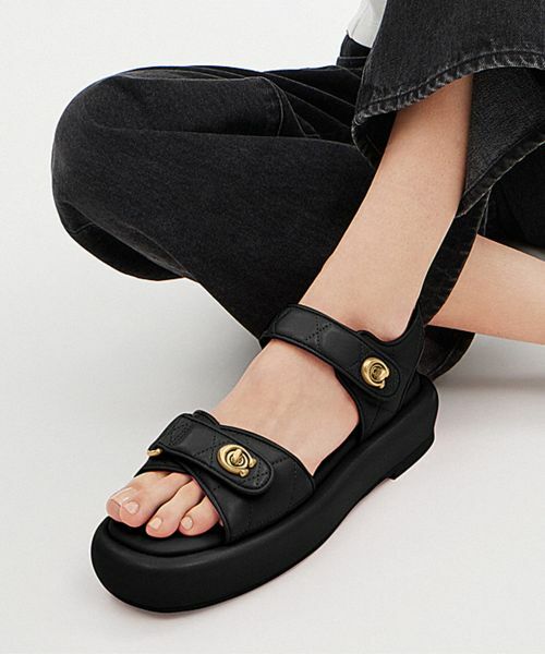 割引価格 COACH REINA 70 CNVS SANDAL コーチ サンダル サンダル 