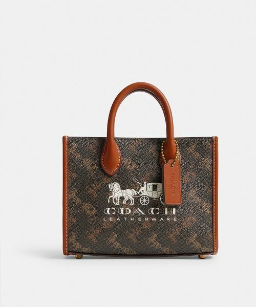 COACH / コーチ ショルダーバッグ | エース トート バッグ 17・ホース アンド キャリッジ プリント | 詳細1