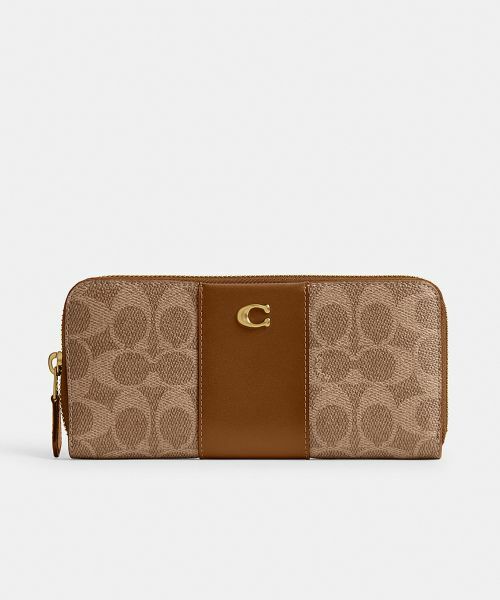 COACH / コーチ 財布・コインケース・マネークリップ | エッセンシャル スリム アコーディオン ジップ ウォレット・シグネチャー キャンバス | 詳細1