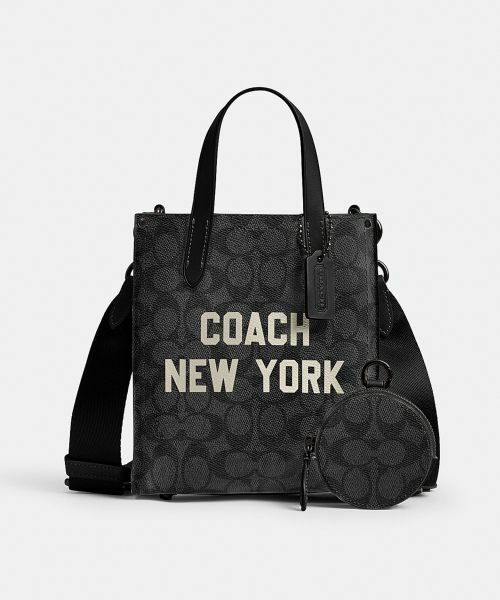 COACH / コーチ メッセンジャーバッグ・ウエストポーチ | リレー トート バッグ 17・シグネチャー キャンバス・コーチ グラフィック | 詳細1