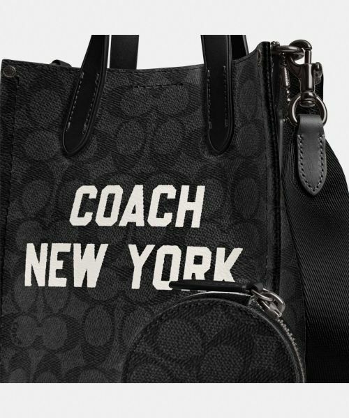 COACH / コーチ メッセンジャーバッグ・ウエストポーチ | リレー トート バッグ 17・シグネチャー キャンバス・コーチ グラフィック | 詳細5