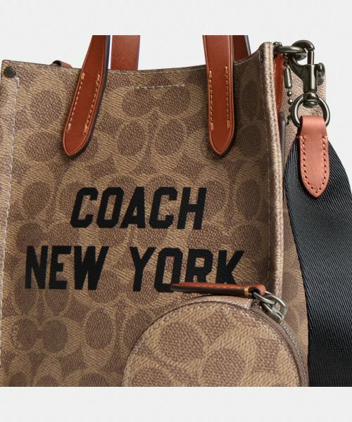 COACH / コーチ メッセンジャーバッグ・ウエストポーチ | リレー トート バッグ 17・シグネチャー キャンバス・コーチ グラフィック | 詳細5