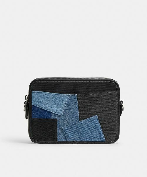 セール COACH◆パッチワーク チャーター クロスボディ 24 CAJ95 チャーター クロスボディ バッグ 24・パッチワーク