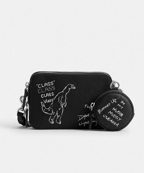 スケッチプリント★COACH★チャーター クロスボディバッグ 2way チャーター クロスボディ バッグ 19・スケッチ プリント