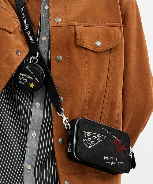 COACH/コーチ チャーター クロスボディ バッグ 19・スケッチ プリント BLACK ONE COACH/コーチ チャーター クロスボディ バッグ 19・スケッチ プリント BLACK ONE