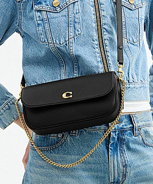 COACH/コーチ ブルック フラップ チェーン バッグ BLACK ONE COACH/コーチ ブルック フラップ チェーン バッグ BLACK ONE