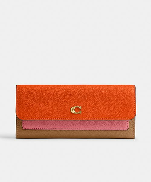 ミラ ロング フラップ ウォレット・カラーブロック （財布