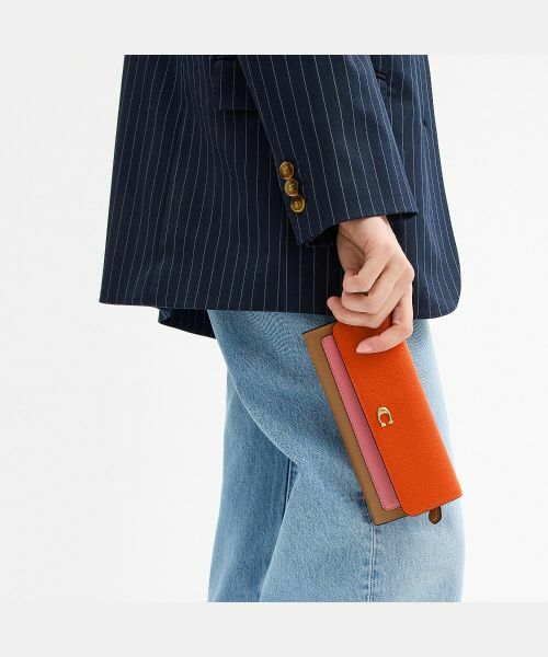 COACH 定期入れ　カード＆コインポーチ カラーブロック COACH コーチ カードケース レディース コインケース 小銭入れ