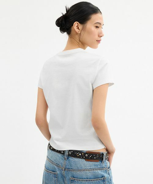 【直営店】coach★ホース アンド キャリッジ Tシャツ ホワイト ホース アンド キャリッジ Tシャツ・オーガニック コットン （T