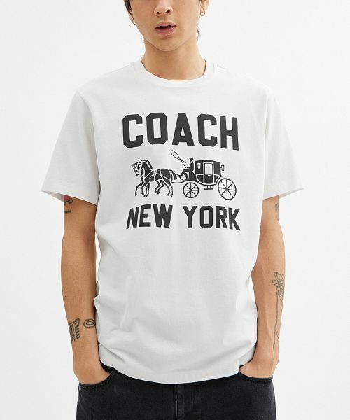 COACH/コーチ ホース アンド キャリッジ Tシャツ WHITE S COACH/コーチ ホース アンド キャリッジ Tシャツ WHITE S