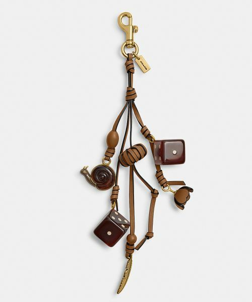 COACH/コーチ クラスター ダイス バッグ チャーム BROWN ONE COACH/コーチ クラスター ダイス バッグ チャーム BROWN ONE