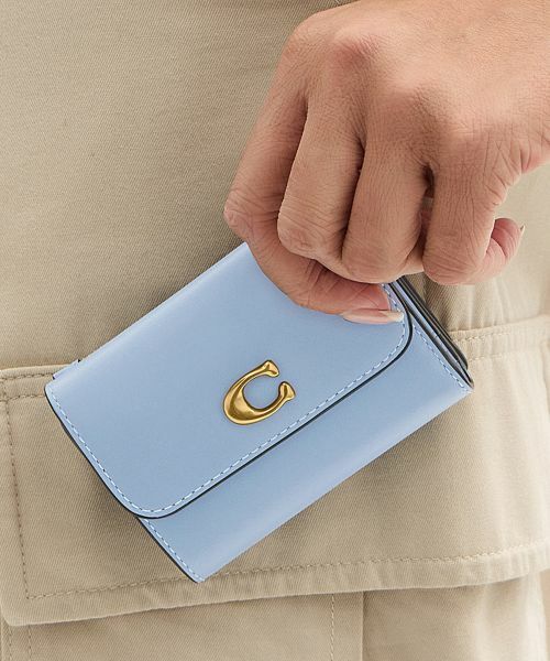 COACH/コーチ エッセンシャル カード ホルダー ウォレット BLUE ONE COACH/コーチ エッセンシャル カード ホルダー ウォレット BLUE ONE