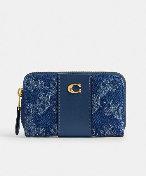 COACH/コーチ エッセンシャル スモール ジップ アラウンド カード ケース・ホース アンド キャリッジ プリント BLUE ONE COACH/コーチ エッセンシャル スモール ジップ アラウンド カード ケース・ホース アンド キャリッジ プリント BLUE ONE