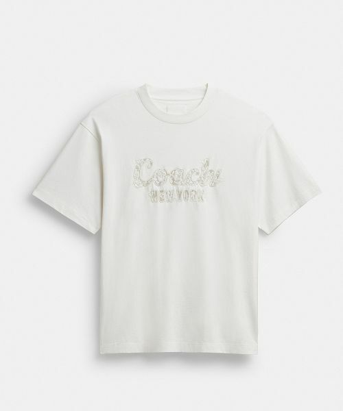 カーシヴ コーチ エンブロイダード Tシャツ・オーガニック