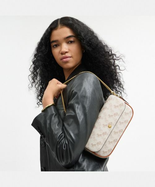 新品！コーチ 黒 ベージュ チェーン模様 バッグショルダーストラップ 楽天市場】コーチ COACH ショルダーバッグ レディース