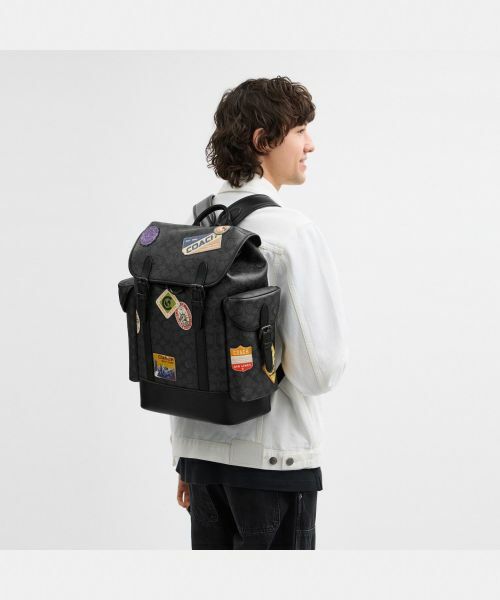 きれい✨COACH コーチ リュックサック レザー シグネチャー パッチワーク チャーター バックパック・パッチワーク | COACH/コーチ | 三越