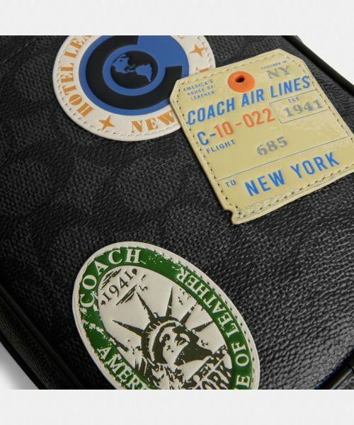 【流行品】COACH ワンショルダー パッチワークデザイン グレー 楽天市場】コーチ パッチワーク（トートバッグ｜レディース
