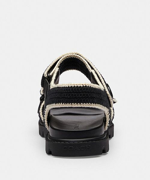 COACH ブラック フリップフロップサンダル【袋付き】 COACH コーチ サンダル ラバー ゼイン フリップ フロップ ロゴ