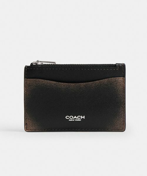 COACH Coachtopia 黒 レザー カードケース COACH コーチ コインケース コーチトピア Coachtopia ぺ
