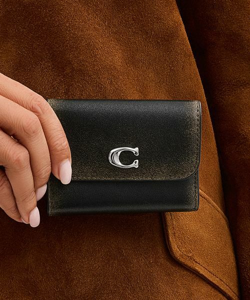 COACH 財布 レザー マネークリップ COACH 国内発送 コーチ 財布 メンズ アウトレット レザー スリム