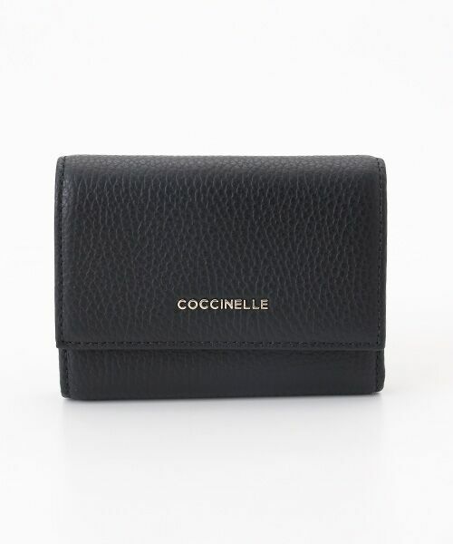 COCCINELLE / コチネッレ 財布・コインケース・マネークリップ | メタリック ソフト スモールウォレット（ノワール）