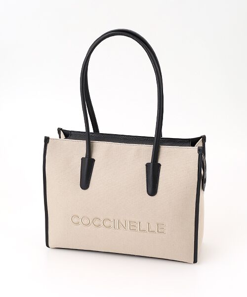 COCCINELLE / コチネッレ トートバッグ | コチネッレミルサ27 キャンバス ミディアム（ナチュラル/ノワール）