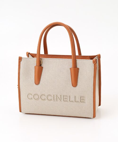 COCCINELLE / コチネッレ トートバッグ | コチネッレミルサ26 キャンバス スモール（ナチュラル/クラブ）