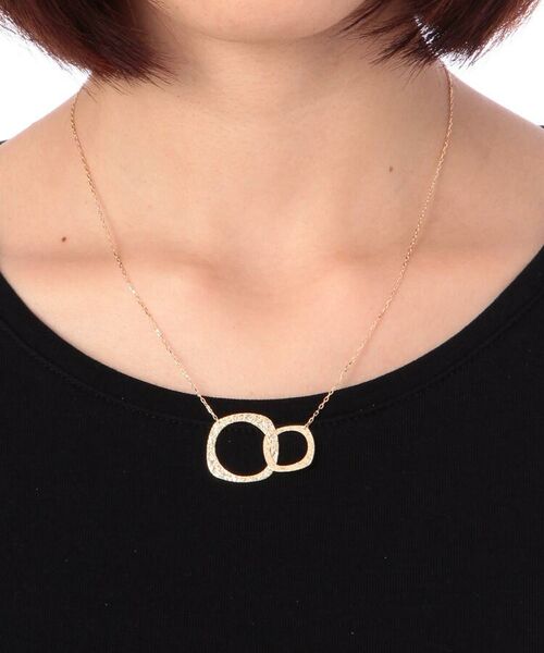 COCOSHNIK / ココシュニック ネックレス・ペンダント・チョーカー | テクスチャープレート スクエアモチーフ ネックレス | 詳細4