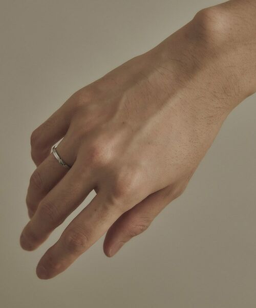 COCOSHNIK / ココシュニック リング | K10連続交差 パートナーリング（メンズ） WG | 詳細11