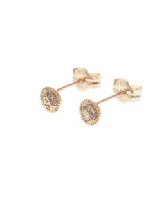 COCOSHNIK / ココシュニック ピアス・イヤリング | ダイヤモンドラウンド ミルパヴェ スタッドピアス
