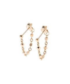 COCOSHNIK / ココシュニック ピアス・イヤリング | カットビーズチェーン フープピアス